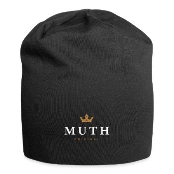 Logo original de la famille Muth - Bonnet en jersey - noir - Devant