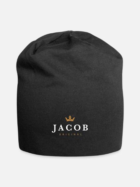 Jacob Original Familienlogo - Jersey-Beanie - Schwarz