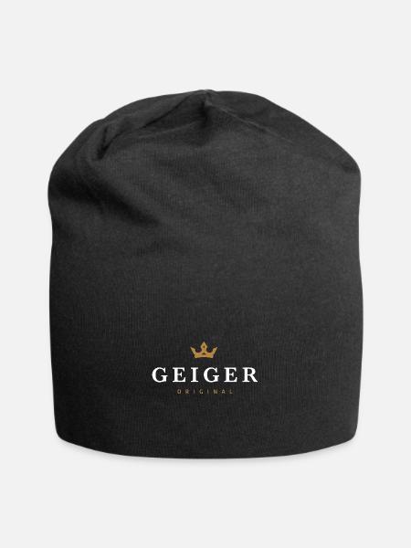 Geiger Original Familienlogo - Jersey-Beanie - Schwarz
