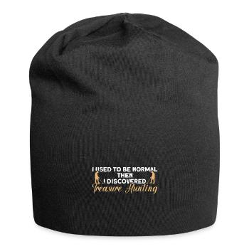 Schatzsucher Schatzsuche Metaldetektor - Jersey-Beanie - Schwarz - Vorne