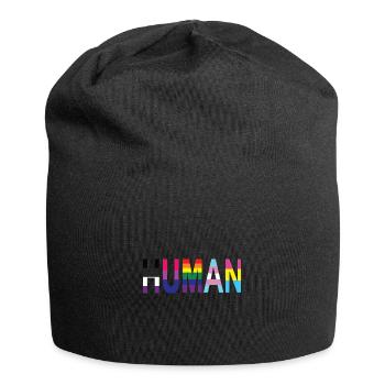 L’homme est humain Queer Gay Pride Mois LGBT - Bonnet en jersey - noir - Devant