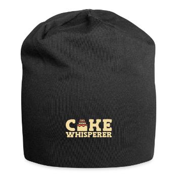 Kuchen backen Bäcker Konditor - Jersey-Beanie - Schwarz - Vorne