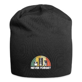 Never Forget Retro Vintage - Jersey Beanie - black - Front