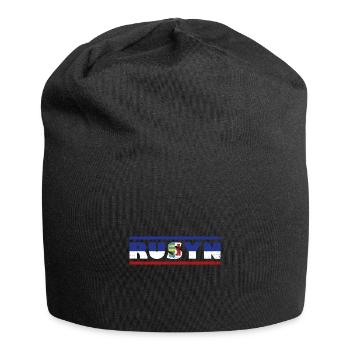 Rusyn Slawen Rusnak Karpaten-Rus Herkunft - Jersey-Beanie - Schwarz - Vorne
