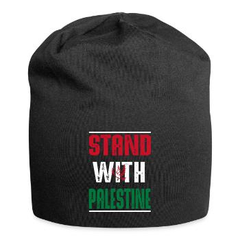 Stand with Palestine - Jersey-Beanie - Schwarz - Vorne