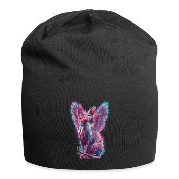 Chat Sphynx pour les amoureux des chats - Bonnet en jersey - noir - Devant