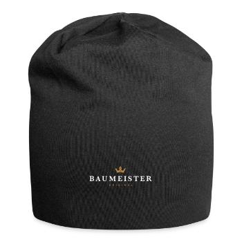 Baumeister Original Familienlogo - Jersey-Beanie - Schwarz - Vorne