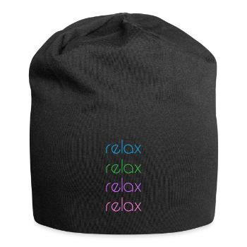 relax yoga namaste yoga - Jersey Beanie - black - Front