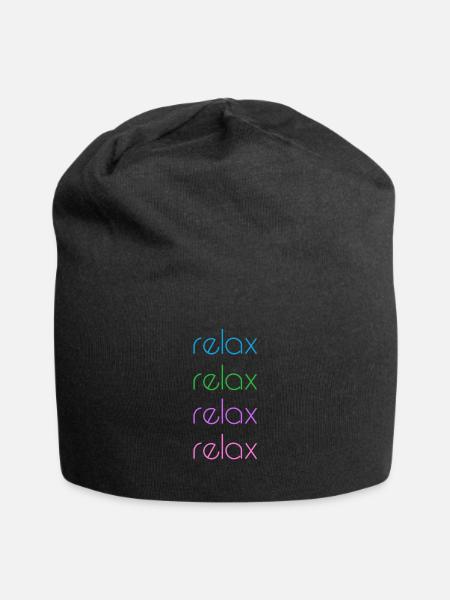 relax yoga namaste Yoga - Jersey-Beanie - Schwarz