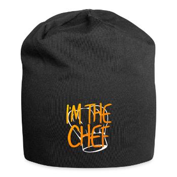 Cuisinier | Cuisinier | Chef | | de cuisson Chef amateur - Bonnet en jersey - noir - Devant
