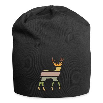 waldbewohner reh aus dem wald hirsch-sunset - Jersey-Beanie - Schwarz - Vorne