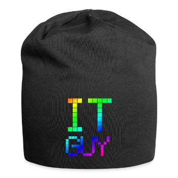 IT GUY | Nerd | Computer | Informatik - Jersey-Beanie - Schwarz - Vorne