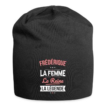 Frédérique - La Femme - La Reine - La Légende - Bonnet en jersey - noir - Devant