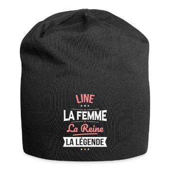 Line - La Femme - La Reine - La Légende - Bonnet en jersey - noir - Devant