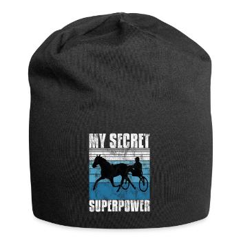 Ma course secrète de superpuissance Trabreiter Sulky - Bonnet en jersey - noir - Devant