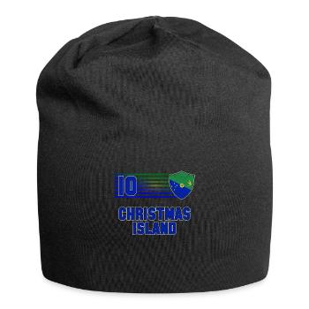 Weihnachtsinsel - Jersey-Beanie - Schwarz - Vorne