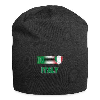 Italie - Bonnet en jersey - charbon - Devant