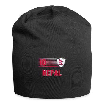 Népal - Bonnet en jersey - noir - Devant