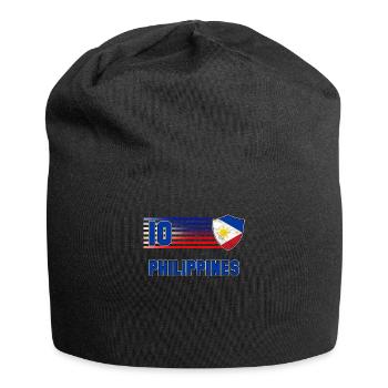 Philippinen - Jersey-Beanie - Schwarz - Vorne