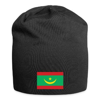 Drapeau de la Mauritanie - Bonnet en jersey - noir - Devant