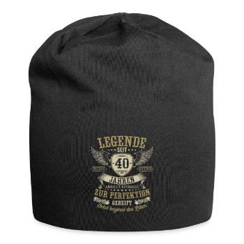 40 Geburtstag Legende Geburtstagsspruch 40 Jahre - Jersey-Beanie - Schwarz - Vorne