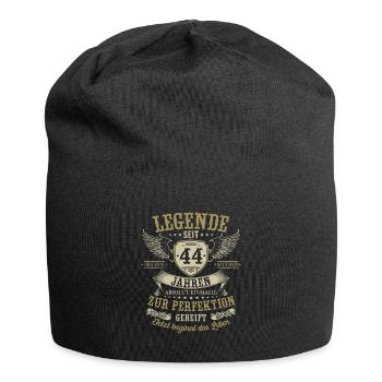 44 Geburtstag Legende Geburtstagsspruch 44 Jahre - Jersey-Beanie - Schwarz - Vorne