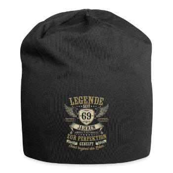 69 Geburtstag Legende Geburtstagsspruch 69 Jahre - Jersey-Beanie - Schwarz - Vorne