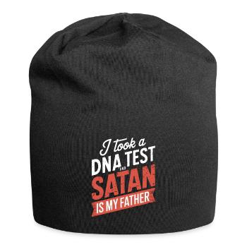 I took a DNA test: Satan is my father! - Jersey Beanie - black - Front