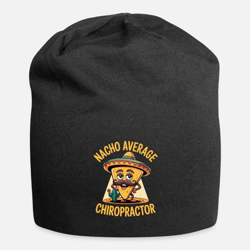 Nacho Average Chiropractor - Jersey Beanie - black