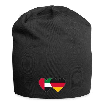 Émirats arabes unis Allemagne Cœur - Bonnet en jersey - noir - Devant