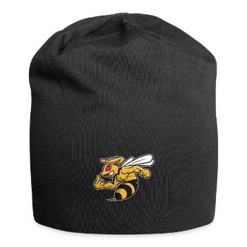 Wasp bees sting middle finger insect motif - Jersey Beanie - black - Front
