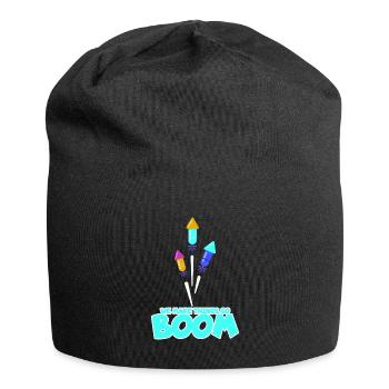 Feuerwerk Sylvster Neujahr Party - Jersey-Beanie - Schwarz - Vorne