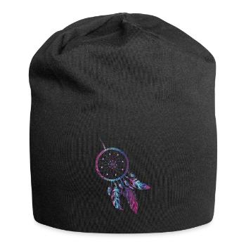 Dream catcher Indians Dream dream feather - Jersey Beanie - black - Front