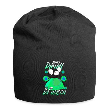 Dirndl Ersatz Wäsche - Jersey-Beanie - Schwarz - Vorne