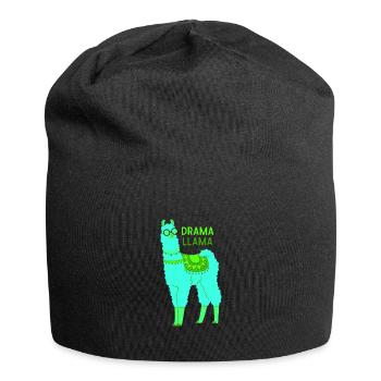 Lama lama dramatique - Bonnet en jersey - noir - Devant