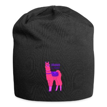Lama lama dramatique - Bonnet en jersey - noir - Devant