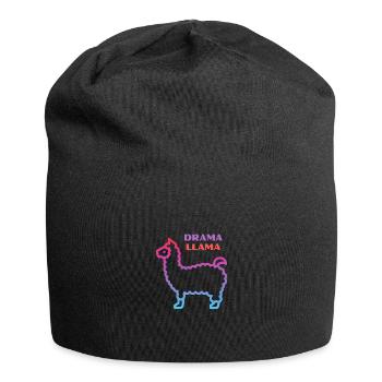 Lama lama dramatique - Bonnet en jersey - noir - Devant