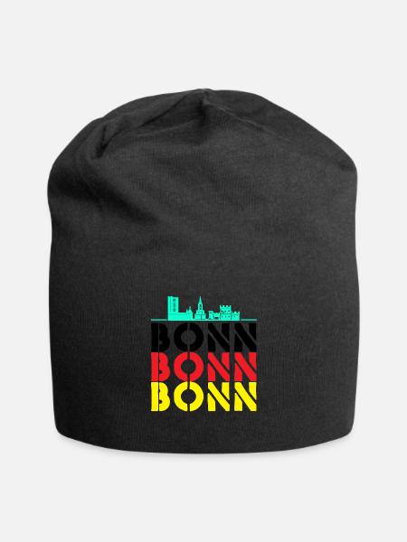 Bonn Stadt Deutschland - Jersey-Beanie - Schwarz