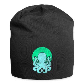 Poulpe poulpe Calamar - Bonnet en jersey - noir - Devant