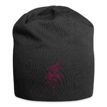 Lilie Blüte Pflanze - Jersey-Beanie - Schwarz - Vorne