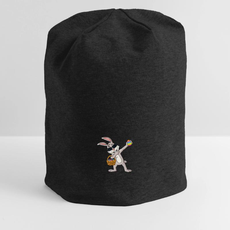 Easter Easter Happy Easter Easter Eggs Dabbing Jersey Beanie