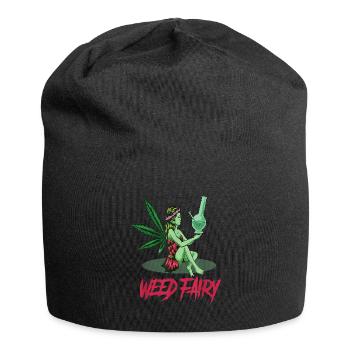 Cannabis chanvre THC 420 - Bonnet en jersey - noir - Devant
