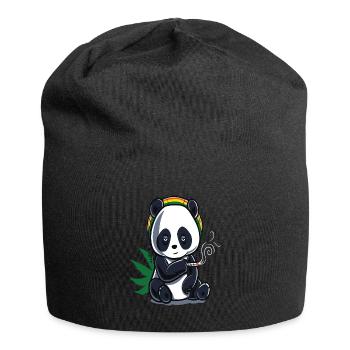 Cannabis chanvre THC 420 - Bonnet en jersey - noir - Devant