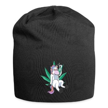 Cannabis chanvre THC 420 - Bonnet en jersey - noir - Devant