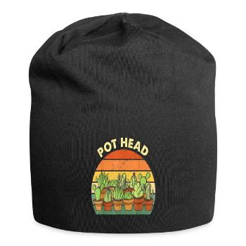 Jardin jardin jardinier Jardinage - Bonnet en jersey - noir - Devant