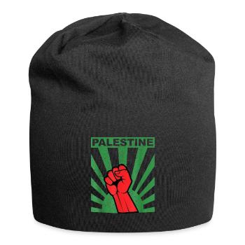 Palestine Free Freedom Free Gaza - Jersey Beanie - black - Front
