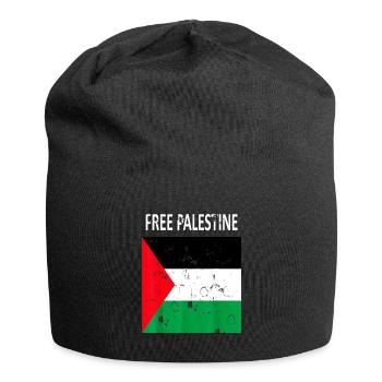 Palestine Free Freedom Free Gaza - Jersey Beanie - black - Front