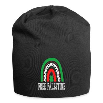 Palestine Free Freedom Free Gaza - Jersey Beanie - black - Front