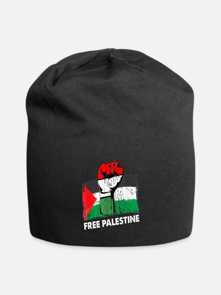 Palestina Vrije Vrijheid Vrije Gaza - Jersey-Beanie - zwart