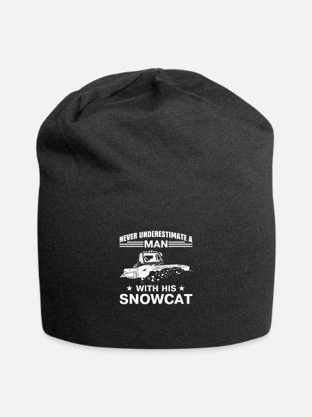 Ne jamais sous-estimer un homme avec son snowcat - Bonnet en jersey - noir
